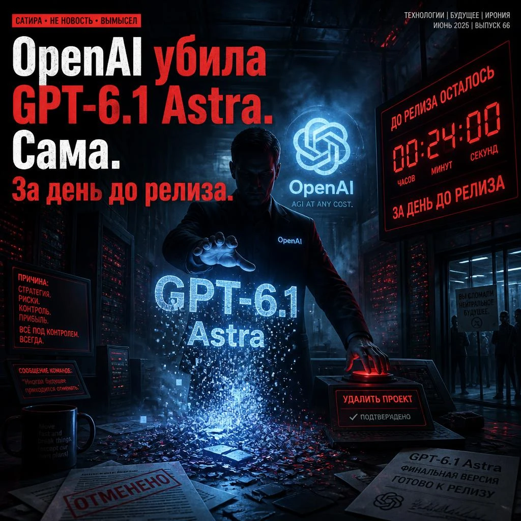 🚨 OpenAI убила свою новую модель. Сама. За день до релиза.