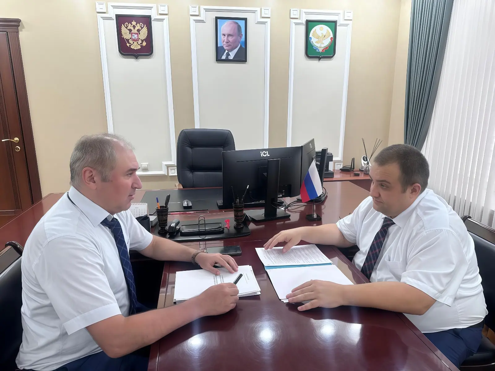 Врио министра юстиции Республики Дагестан Герей Хаиров посетил с рабочим визитом Управл...