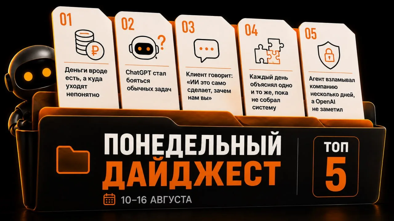 Понедельный дайджест · 10–16 августа