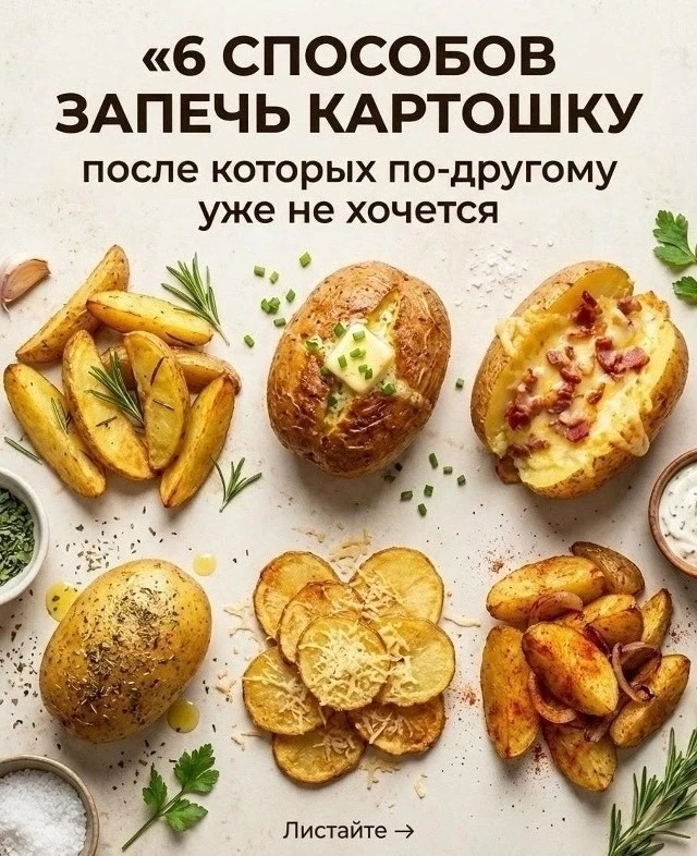 6 Вариантов запечённого картофеля, после которых другие способы уже не захочется пробовать