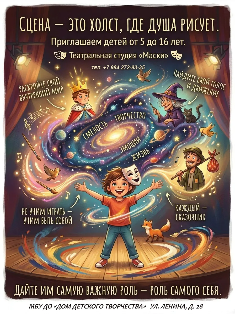 Сцена — это холст, на котором рисуют душой