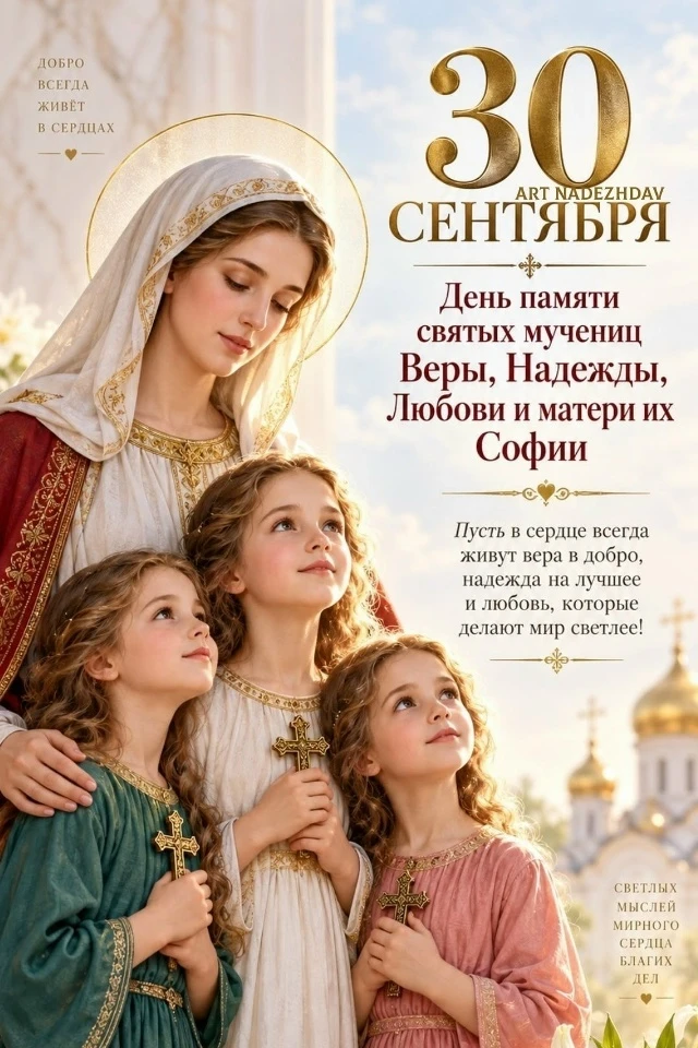 Веры, надежды, любви всем порядочным людям!