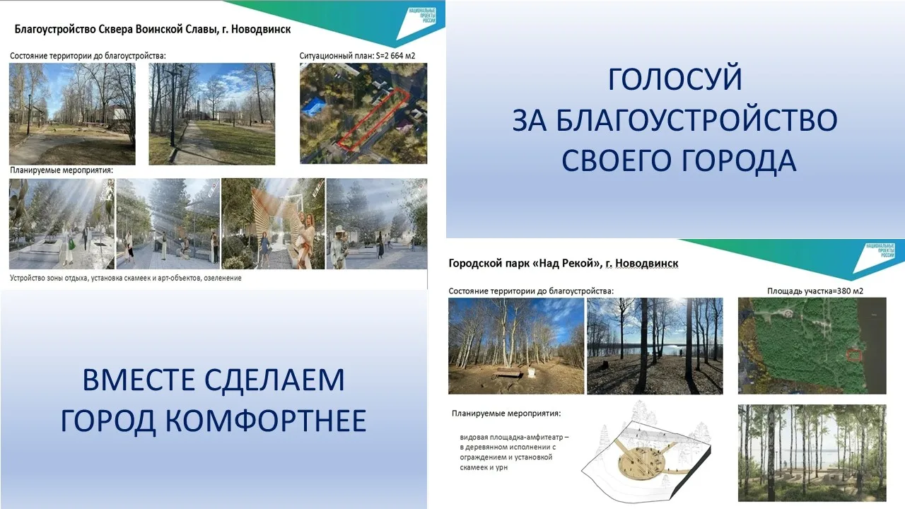 👉 12 июня завершится голосование за объекты благоустройства! Новодвинцы, а вы уже сдел...