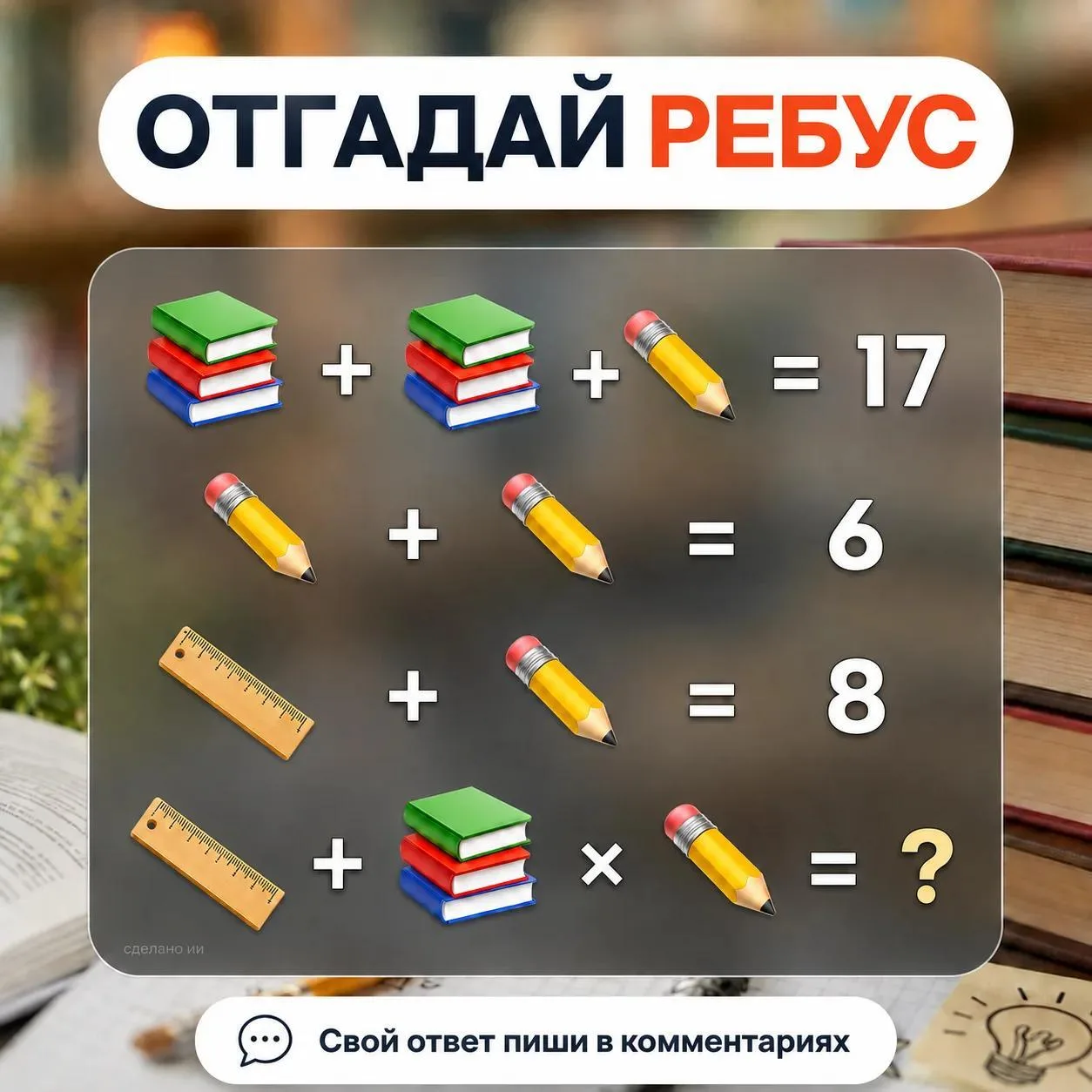 Проверим, кто ещё не растерял знания за лето? 🧠