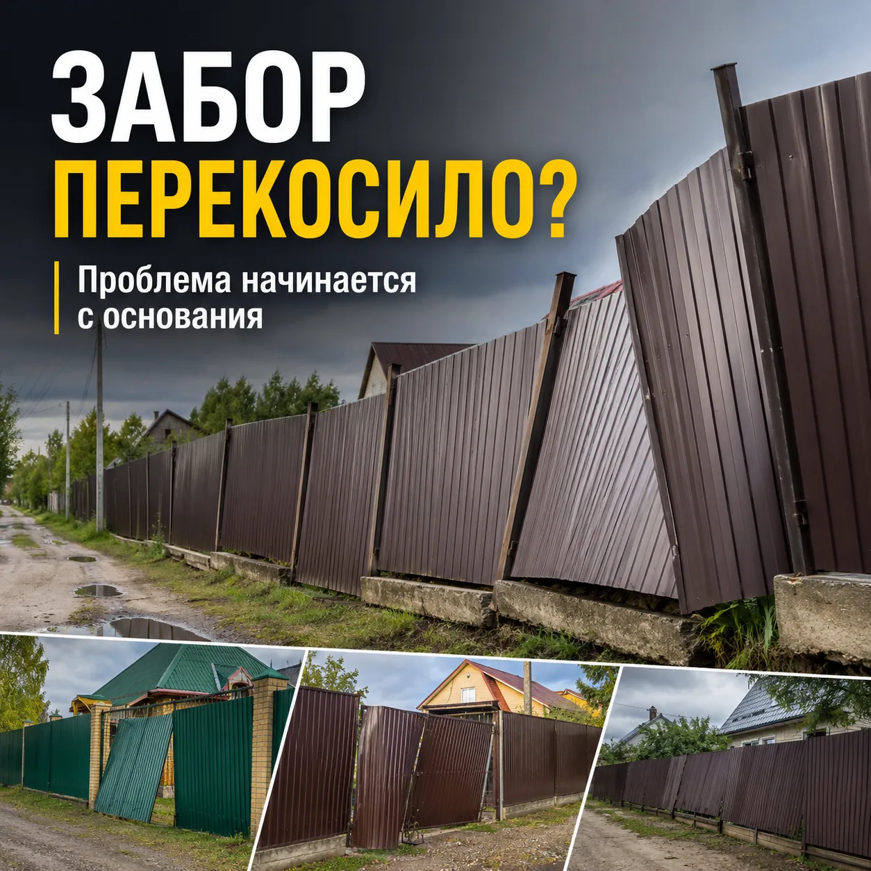 Еще одно направление нашей работы — установка заборов под ключ.