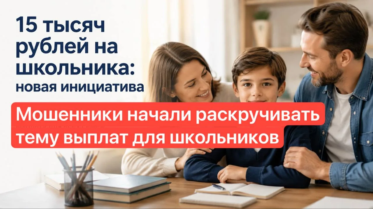 🎒 Мошенники обещают родителям «федеральную выплату каждому школьнику»
