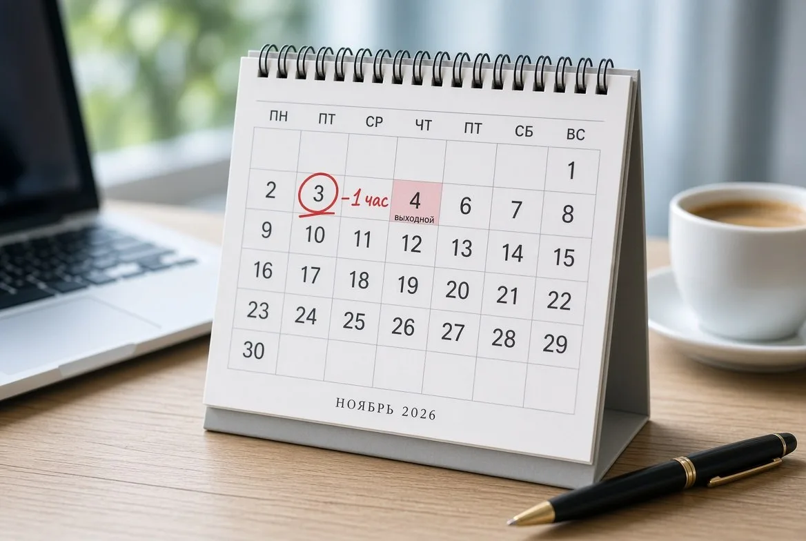 📅 3 ноября станет последним коротким рабочим днем 2026 года