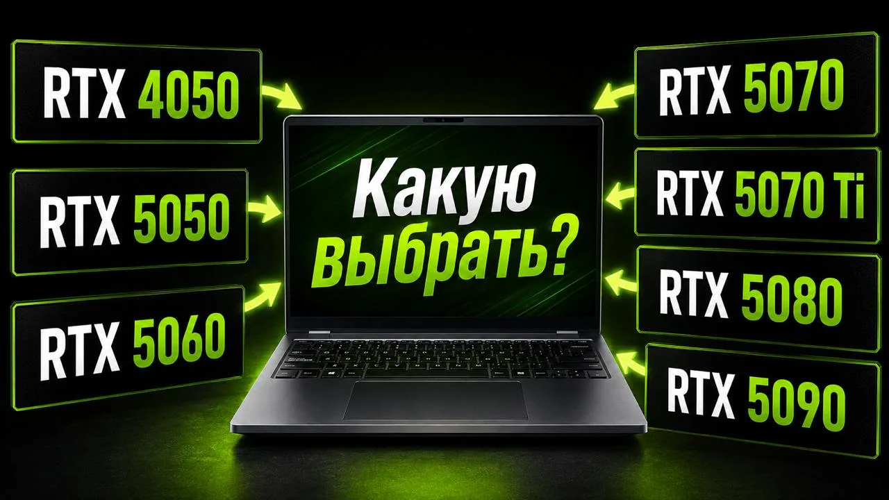 #СнялиВидео про ВСЕ ВИДЕОКАРТЫ для игровых ноутбуков.