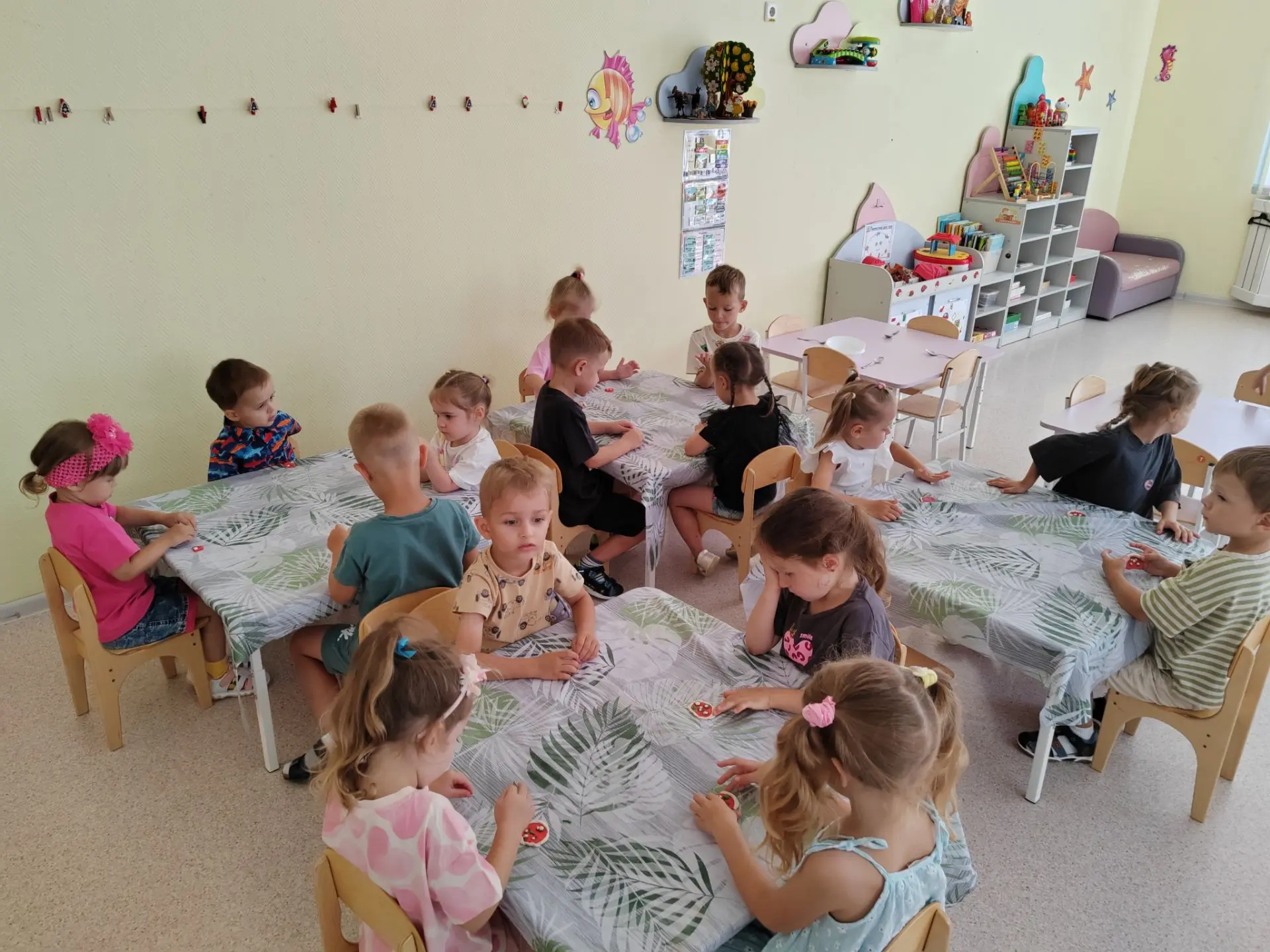 🍕Пицца своими руками! Ребята из группы 'Золотые рыбки' занимались лепкой и 'приготовил...