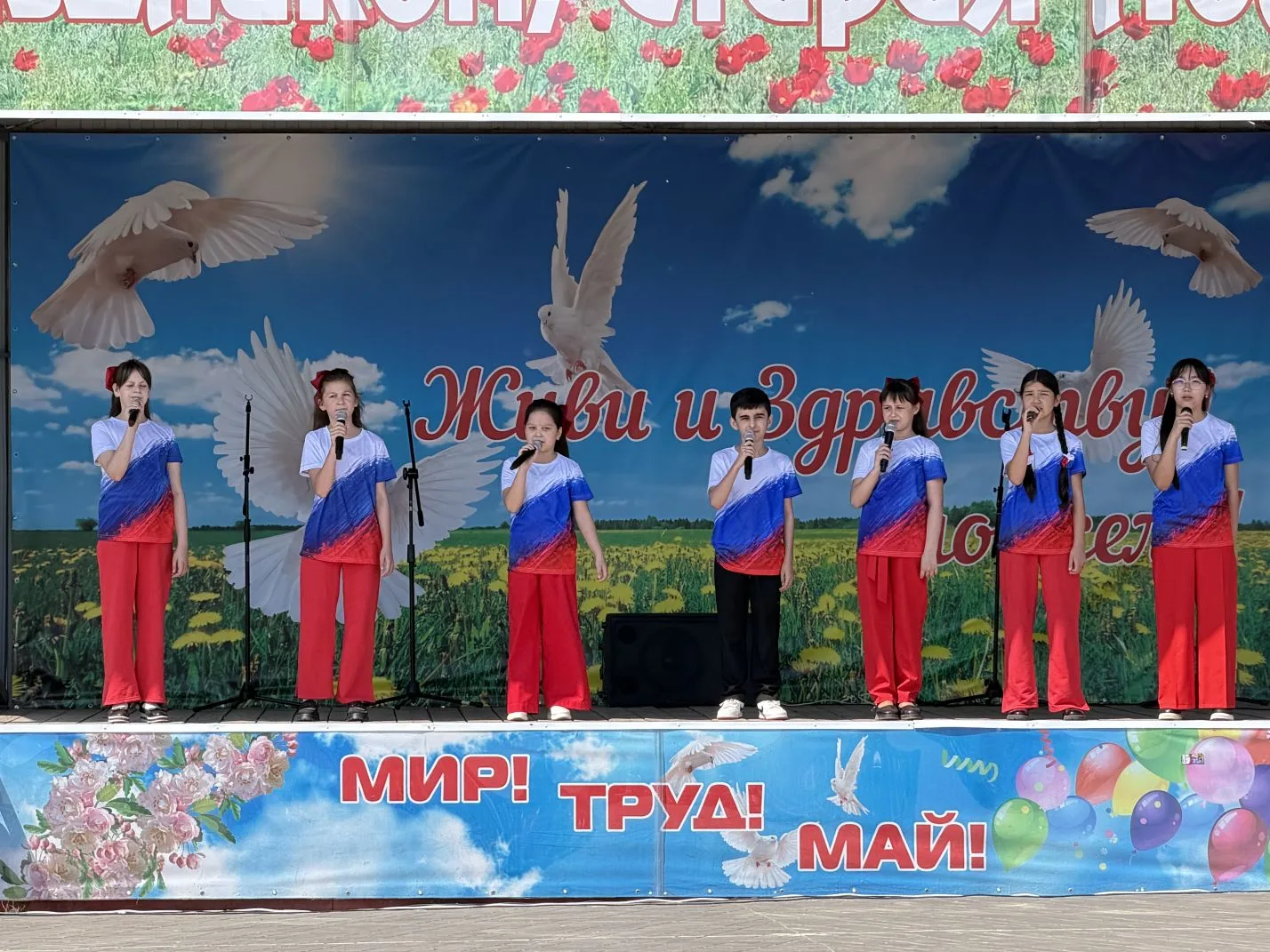 Торжественное мероприятие продолжилось в Парке культуры у здания Старополтавского центр...
