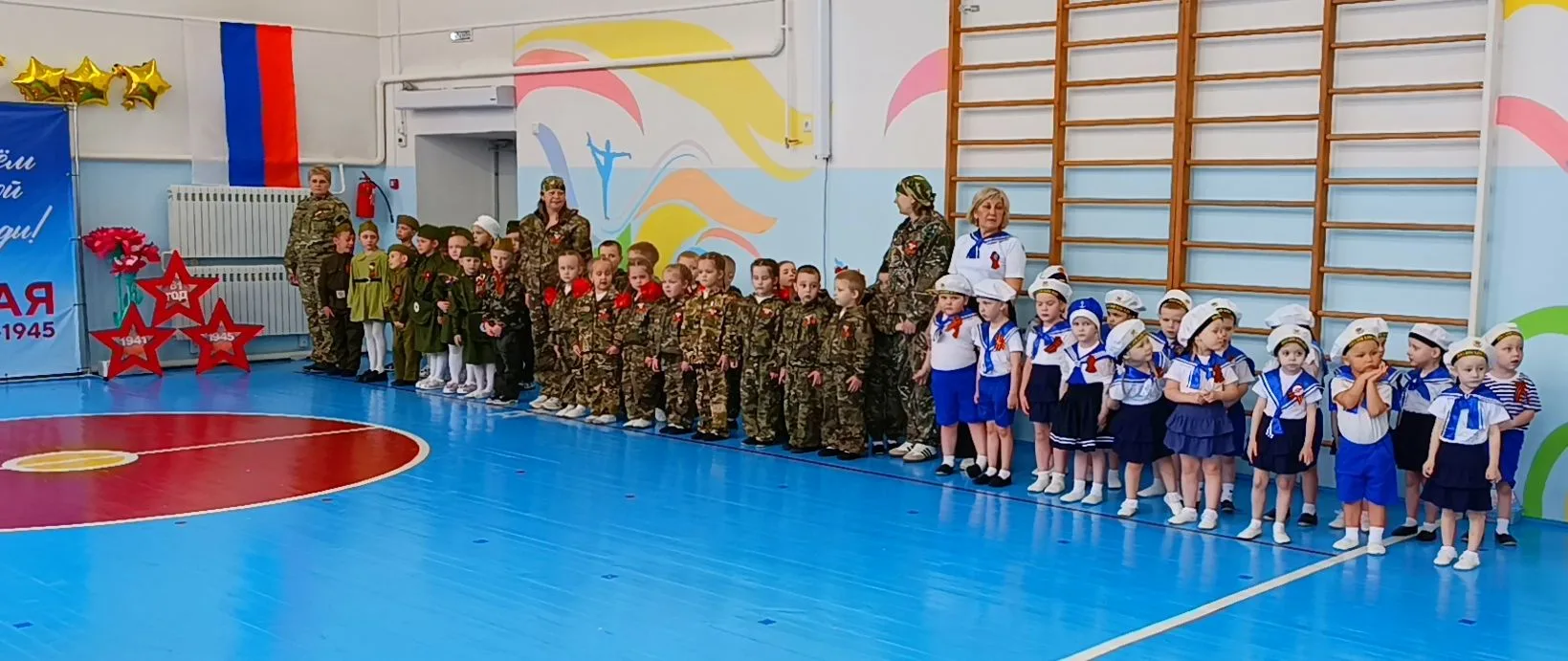 «Военный парад славных дошколят», посвященный 81-й годовщине  Победы в  Великой Отечественной войне.