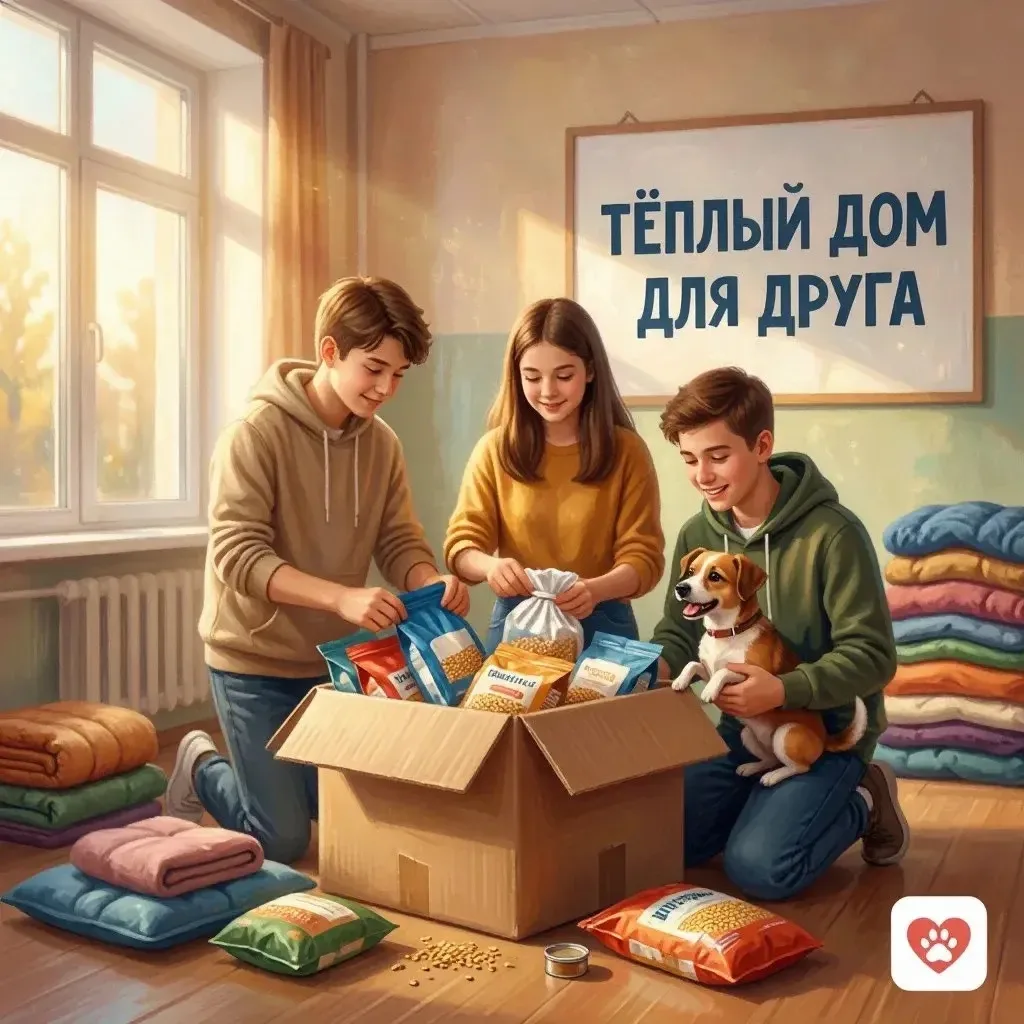 Поможем четвероногим друзьям вместе! 🐾