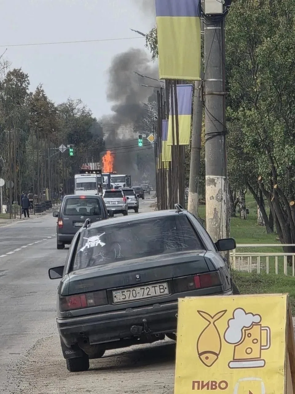 🇺🇦🔥В Харькове горит очередной логистический центр.