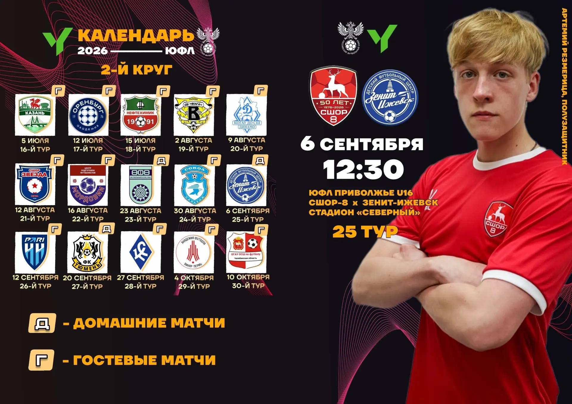 📒Предматчевые программки, посвященные матчам СШОР-8 — «Зенит-Ижевск» в рамках «ЮФЛ-При...