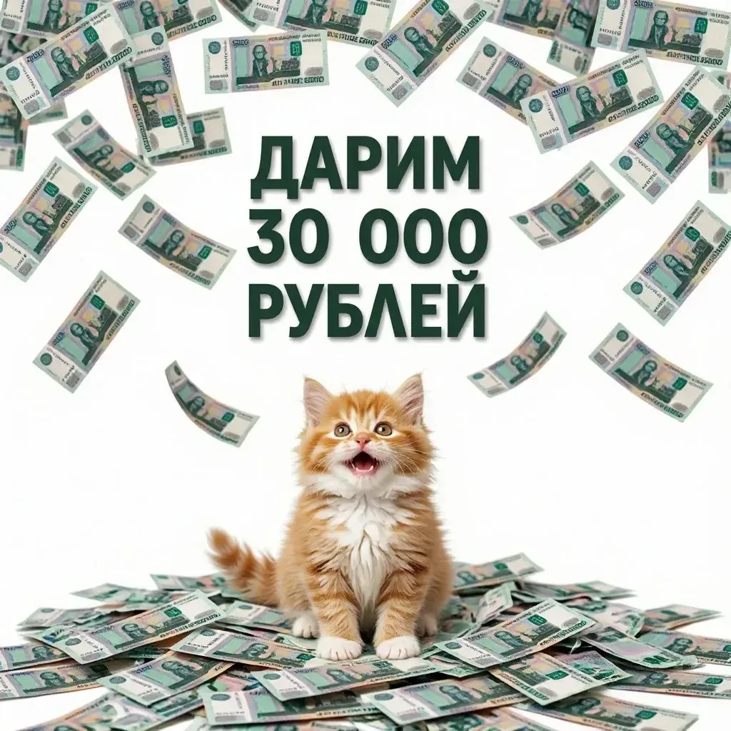 🤫 Тсс… Мы дарим 30 000 рублей, но об этом пока никому!