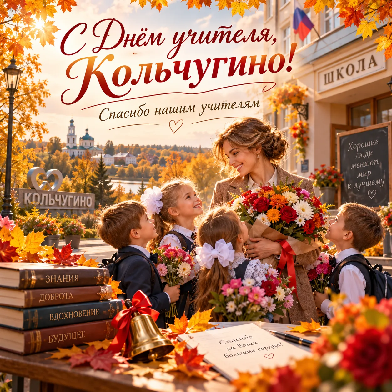 🍁 С Днём учителя, Кольчугино!