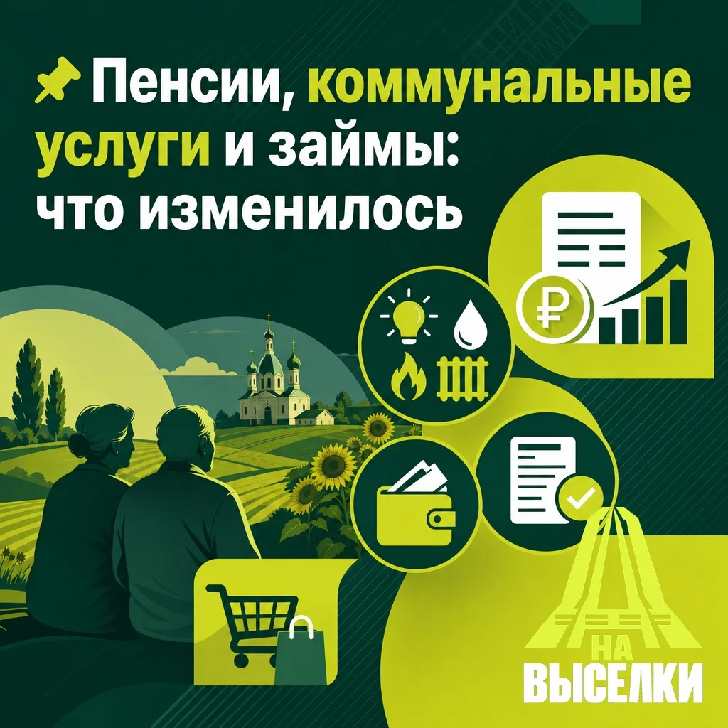 📌 Пенсии, коммунальные услуги и займы: что изменилось