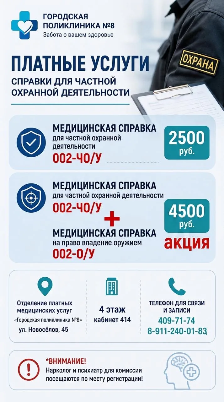 СПРАВКИ ДЛЯ ЧАСТНОЙ ОХРАННОЙ ДЕЯТЕЛЬНОСТИ