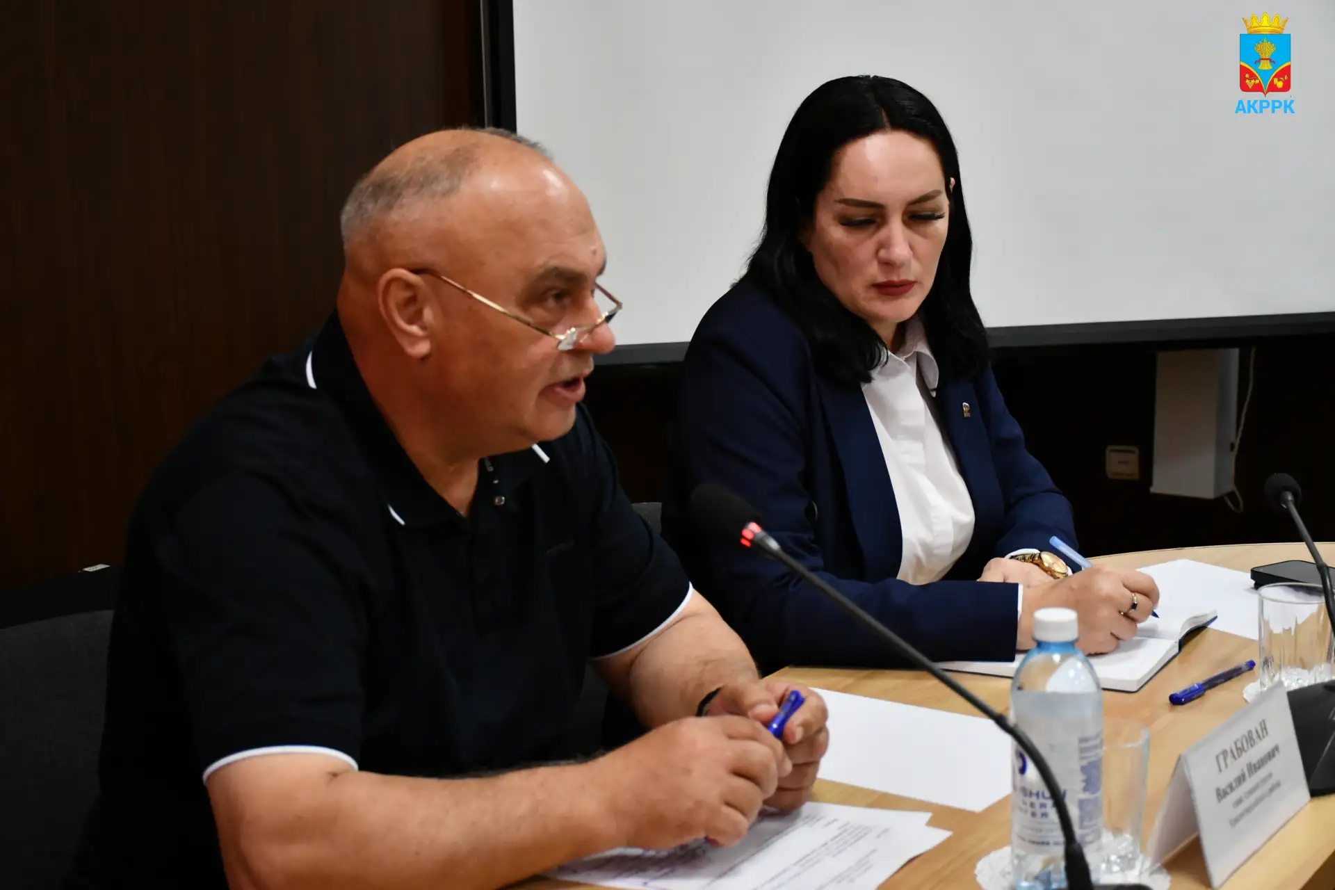 👥Глава Администрации района Василий Грабован с главами сельских поселений, руководителями районных 