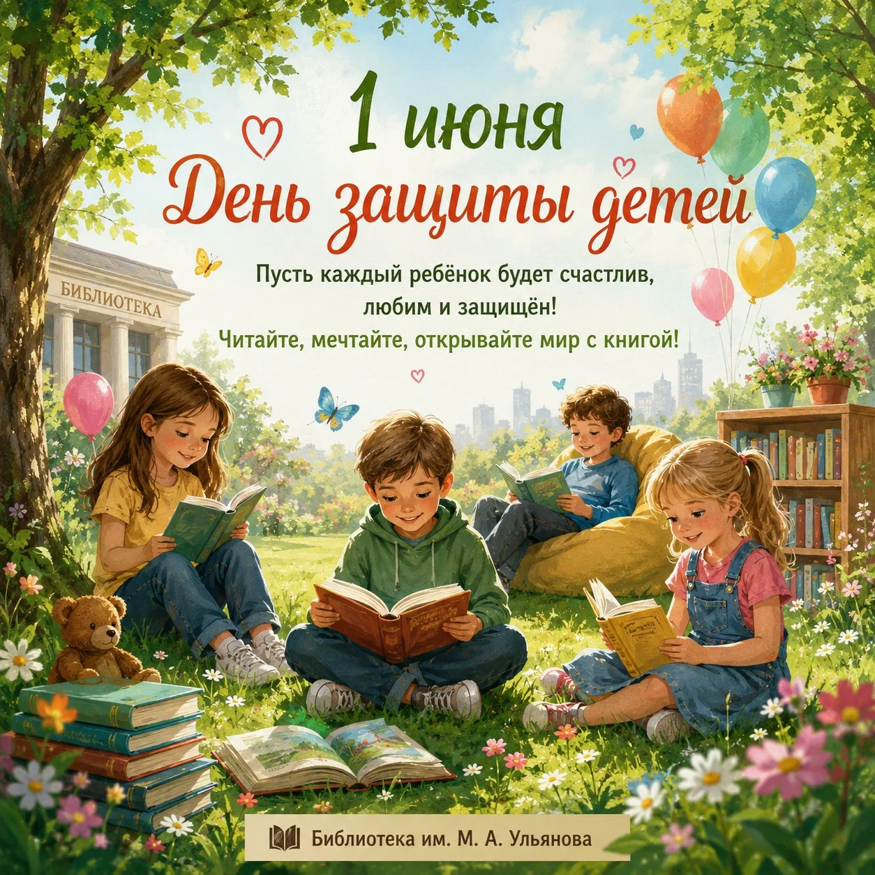 🌼 1 июня — Международный день защиты детей

Первый день лета наполнен особым светом, радостью и дет