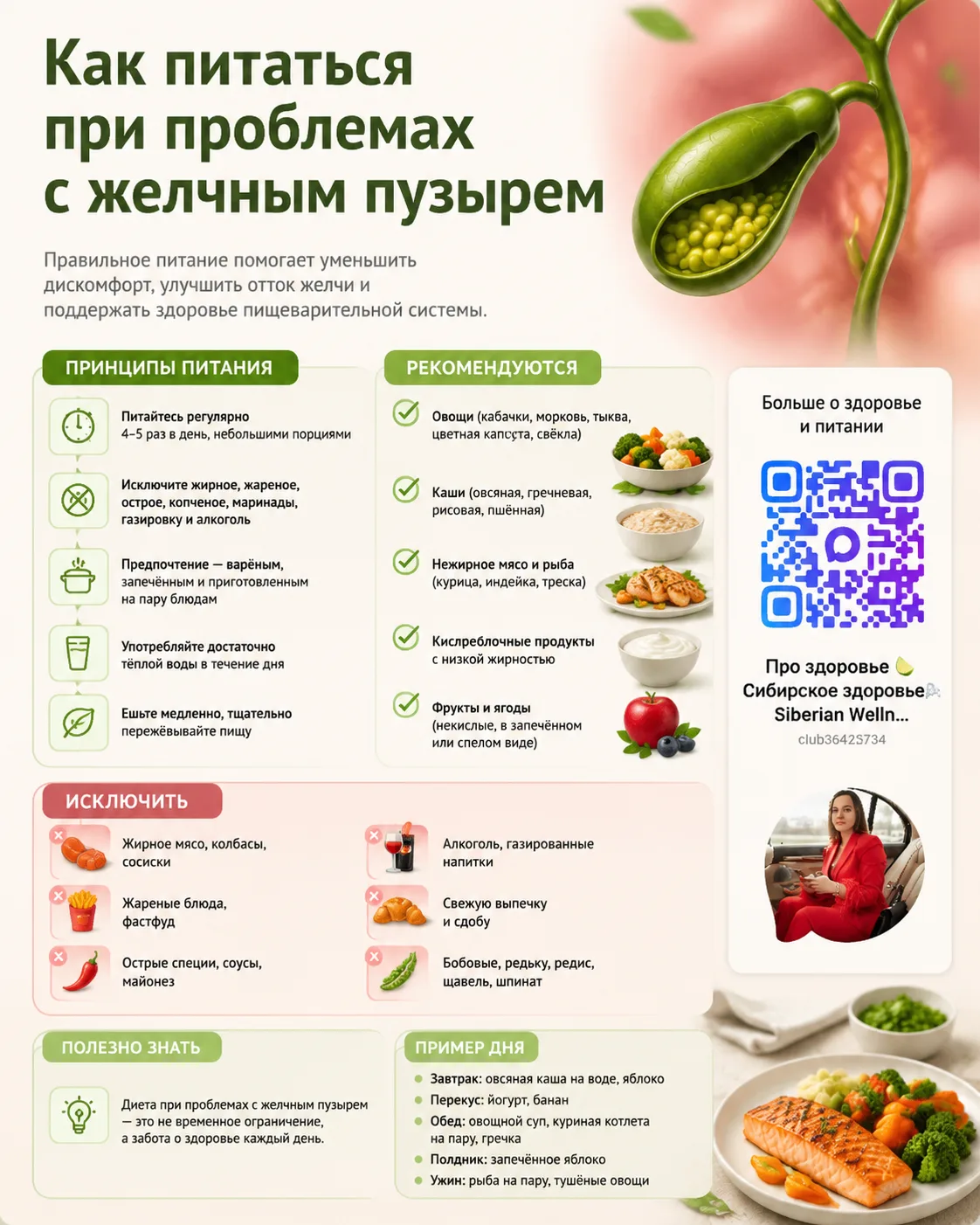 ЖЕ‌ЛЧНЫИ‌ ПУЗЫРЬ: 
как питаться 🍲

В норме образуется 800мл желчи в день, но часто бывают:

❌холест