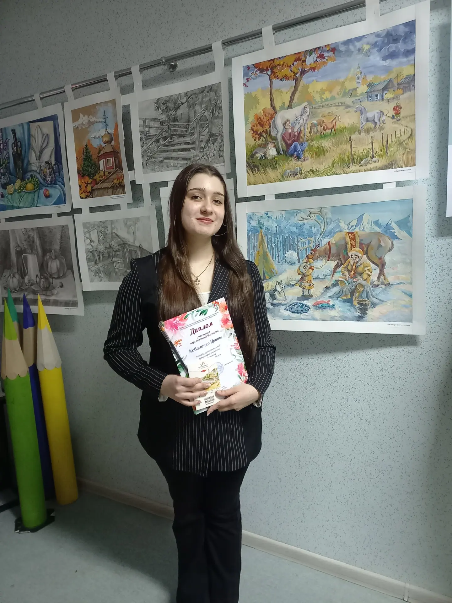 🎨 Открытие персональной выставки Коваленко Ирины в Зиминской детской художественной школе