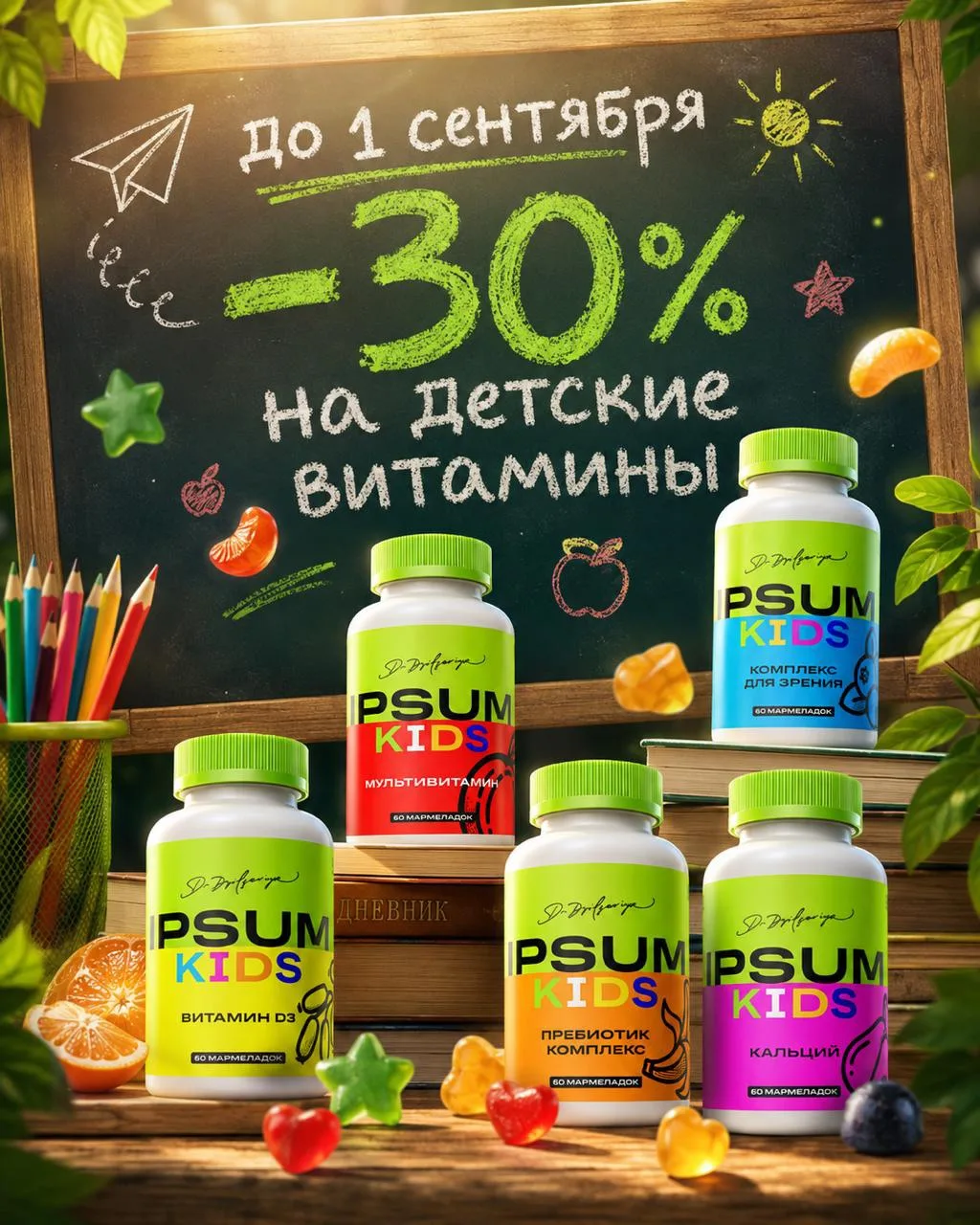 🎁 Скидка -30% на всю детскую линейку IPSUM