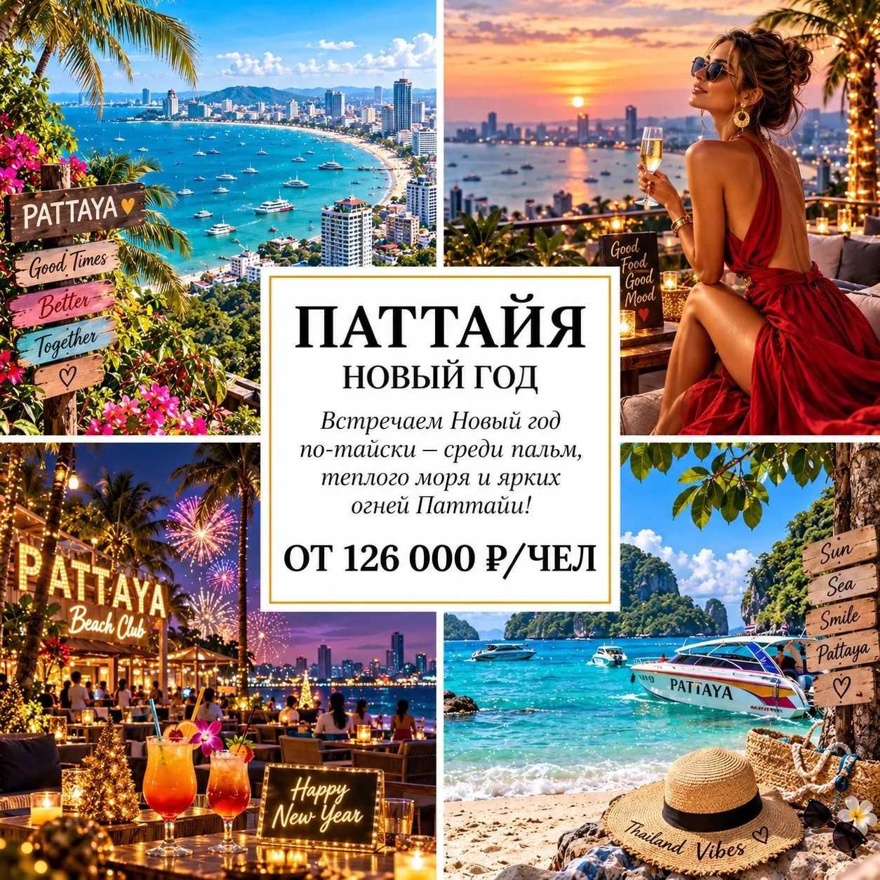 🎄 ОТ 126 000 Р/ЧЕЛ — НОВЫЙ ГОД В ПАТТАЙЕ! 🇹🇭