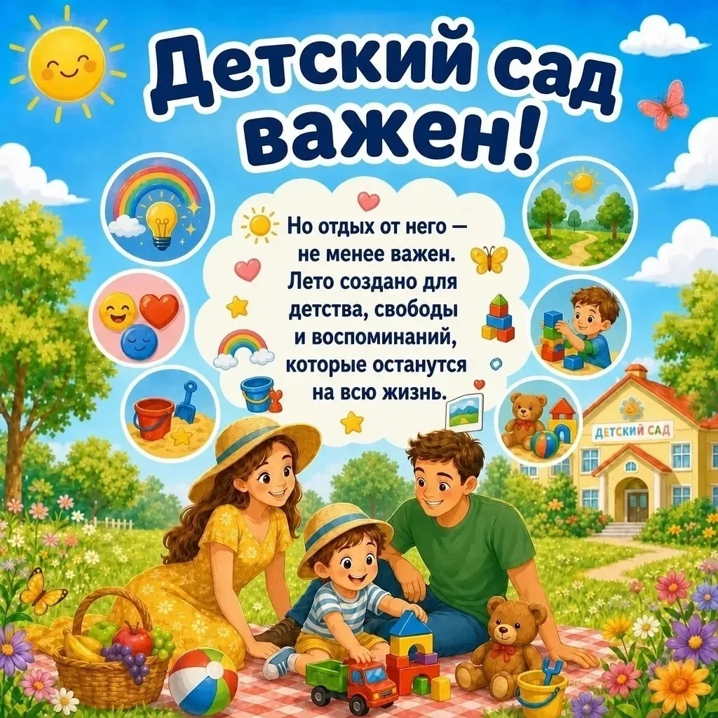 Зачем дошкольнику каникулы?☀🌺⚽
Чем ближе лето, тем острее стоит вопрос. Конечно, самый лучший отдых