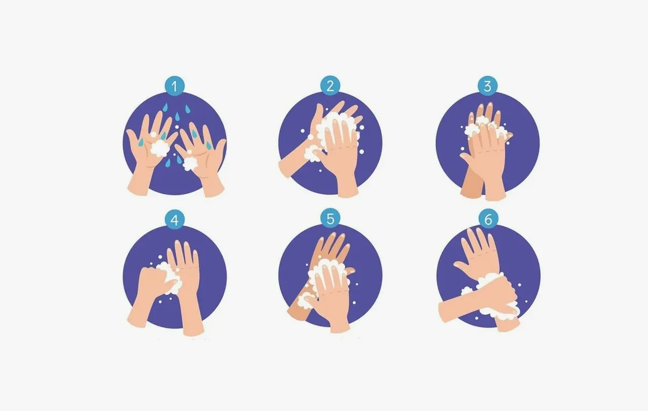 🧼 Как правильно мыть руки: 5 шагов к чистоте