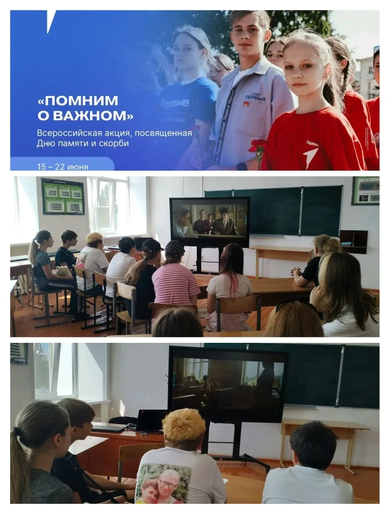 В нашей школе состоялся тематический кинолекторий, приуроченный к памятной дате Великой Отечественно