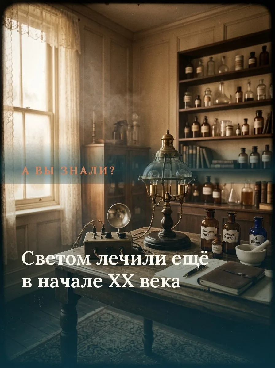 А вы знали, что светом лечили ещё в начале XX века?
