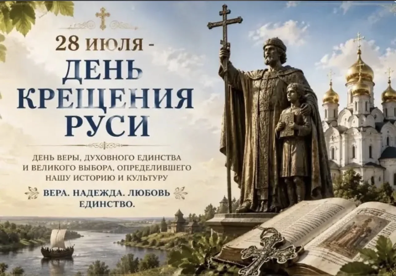 ✨ День Крещения Руси: история, которую важно знать и помнить
 
28 июля в России отмечается День Крещ