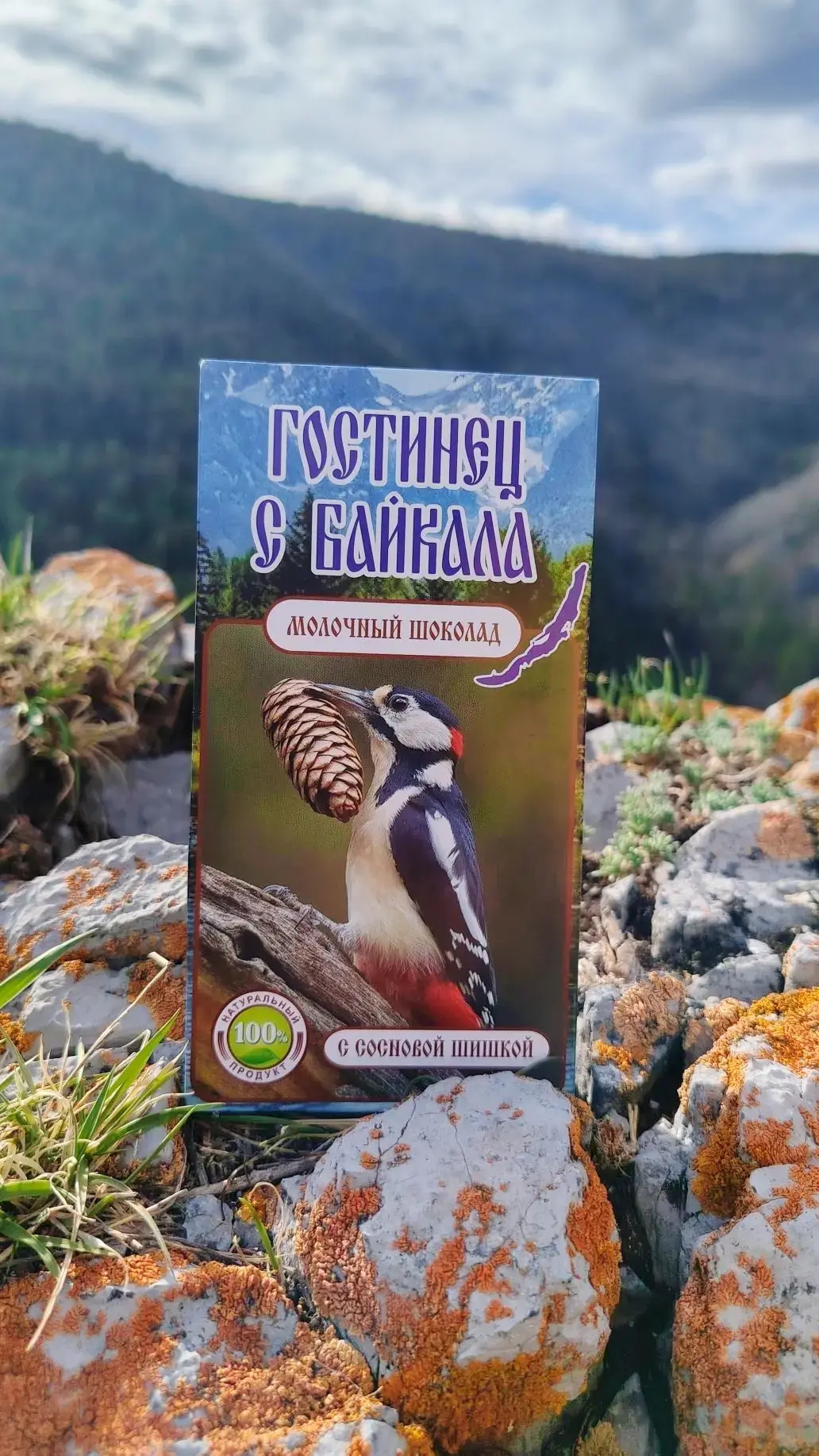 Шоколад с сосновой шишкой тм "Гостинец с Байкала"
