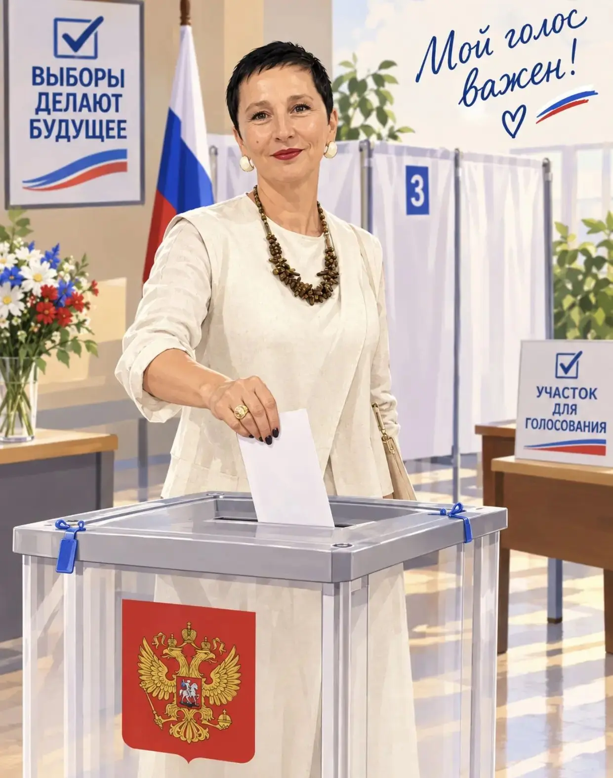 Сегодня я тоже выполнила свой гражданский долг — проголосовала. 🗳️
