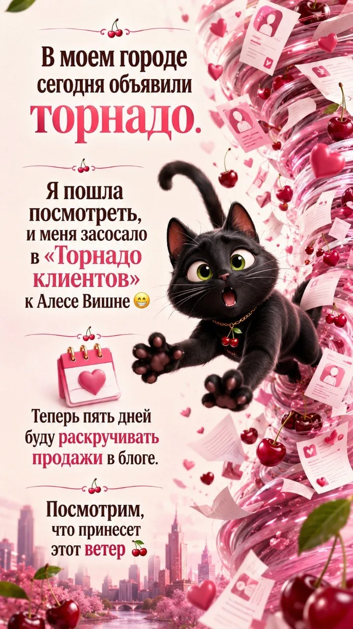 Получите первый подарок за участие в «Торнадо клиентов» 🍒