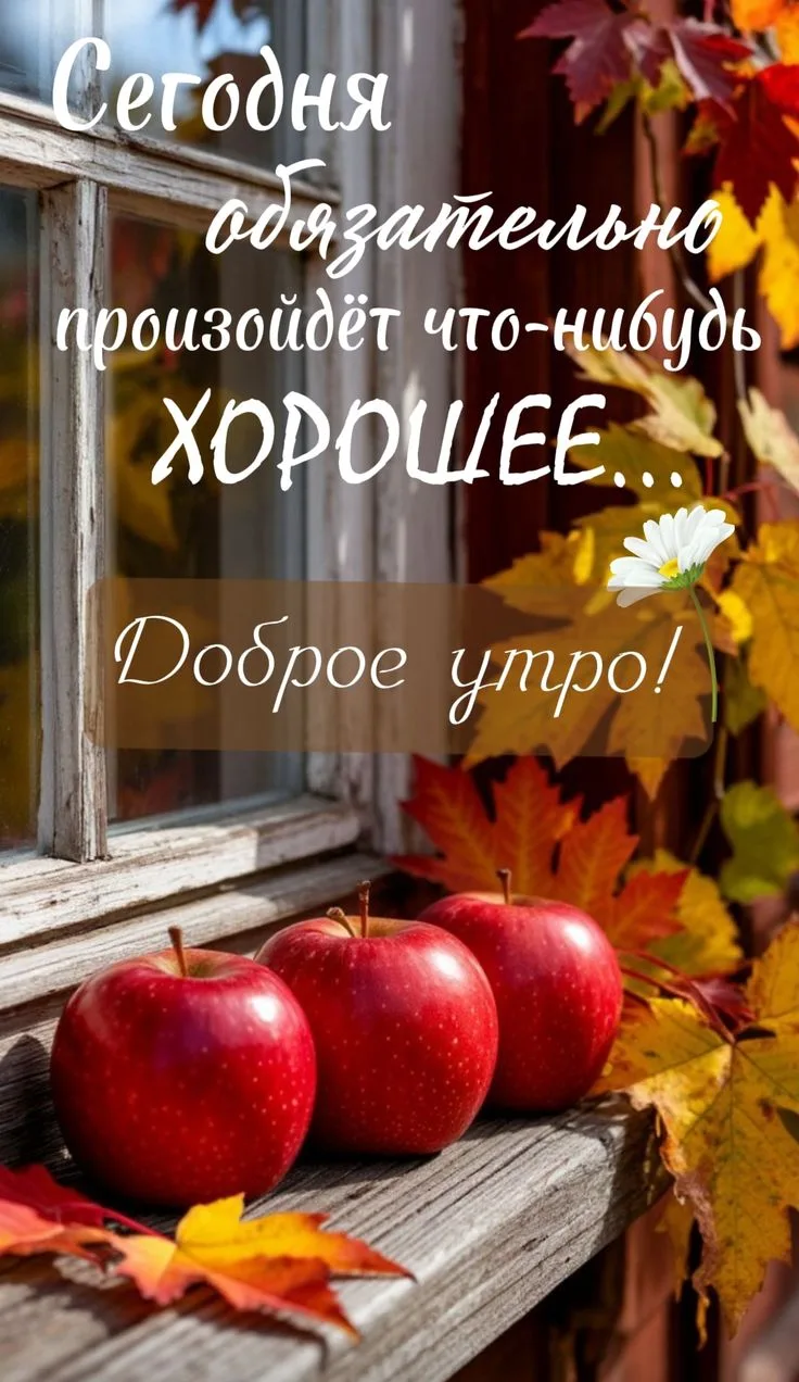 Доброе субботнее осеннее утро! 🍂 Пусть день будет спокойным, тёплым и по-домашнему уют...