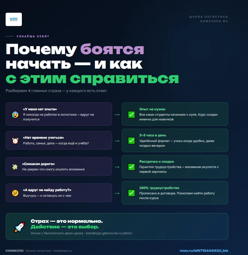 Почему боятся начать — и как с этим справиться 🚀