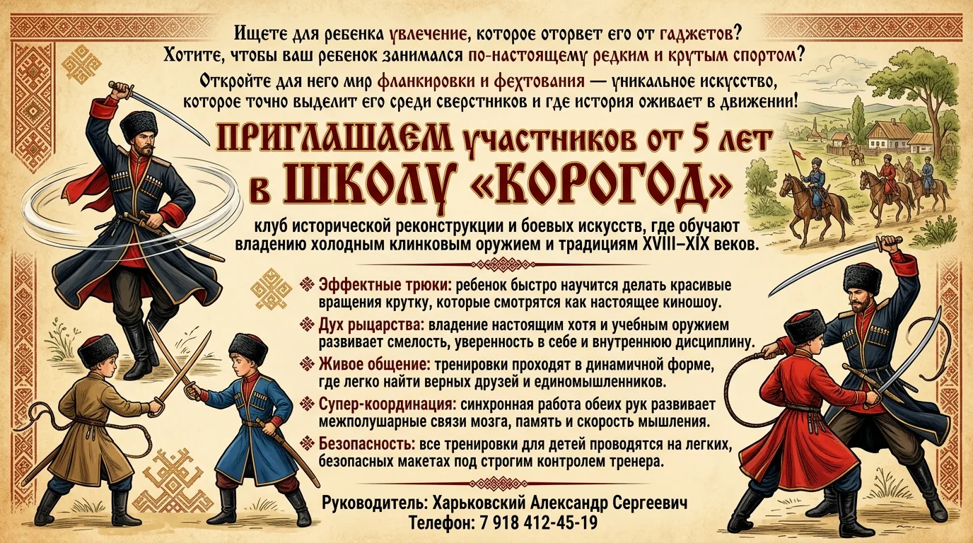 ПРИГЛАШАЕМ НА ПРОБНОЕ ЗАНЯТИЕ УЧАСТНИКОВ  ДЕТЕЙ И ВЗРОСЛЫХ в  Школу «КОРОГОД»