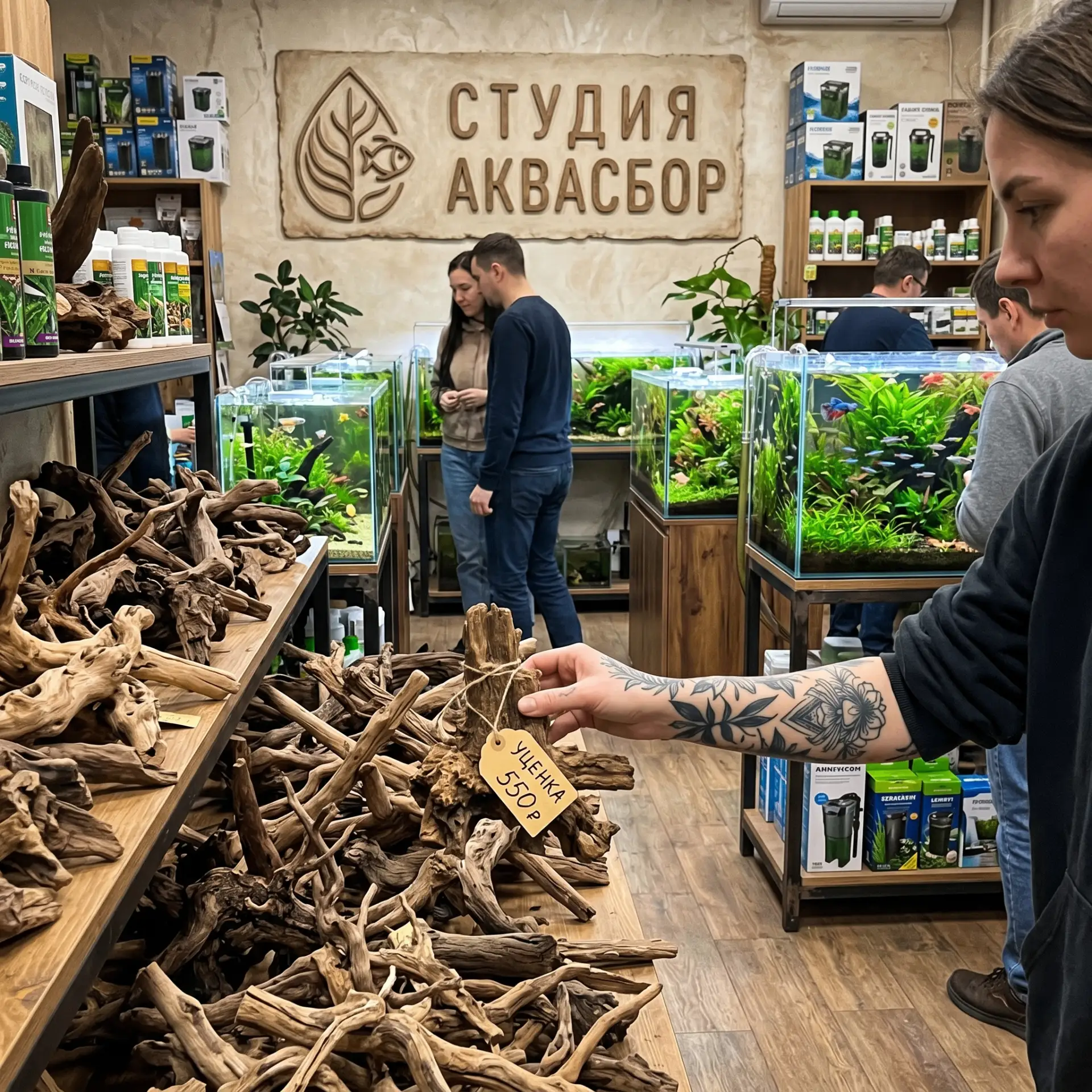 Вчера я зашел в акварумную. Не за криптокориной, а за смыслом жизни. Бродил между стеллажами, как не