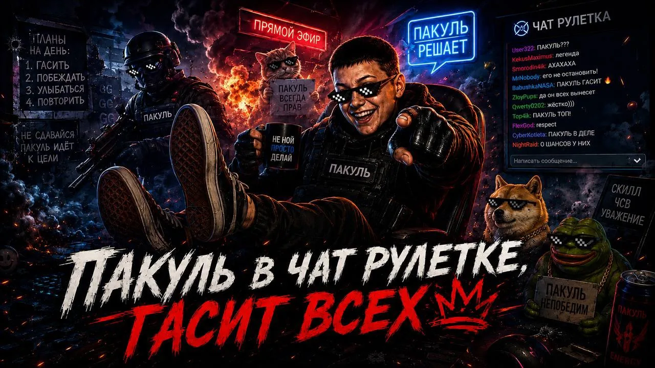 🛑Стрим🛑😁ПАКУЛЬ В ЧАТ РУЛЕТКЕ🏆