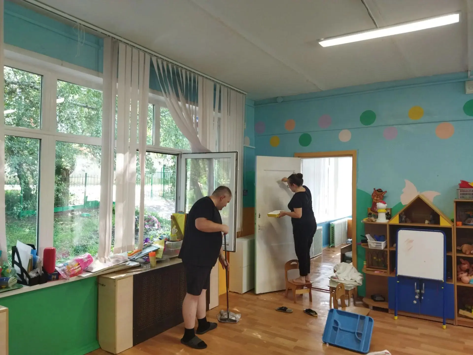 Ремонт в нашем детском саду в самом разгаре!🛠️