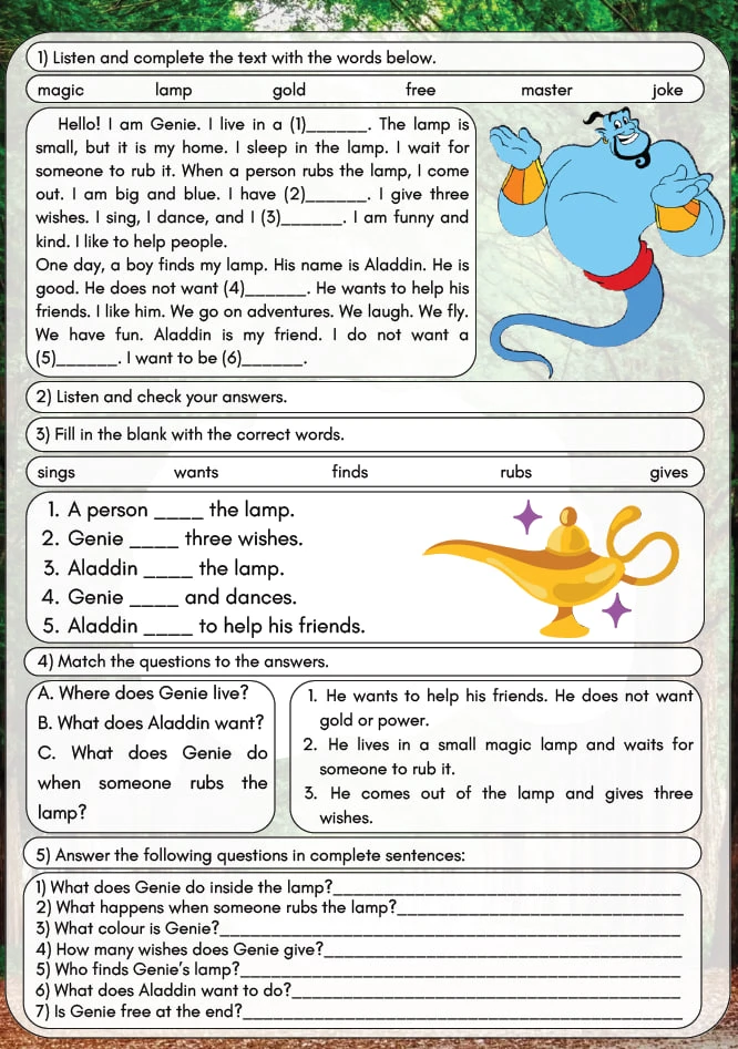 ❤ GENIE LISTENING A0-A1    ❤️ Забрать бесплатно можно здесь     📚📚📚Бесплатная библиотека УМК здесь  