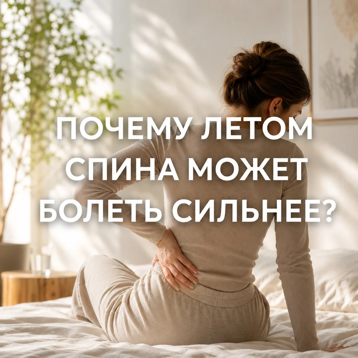 ☀️ 5 минут на здоровье: утренний выпуск

Почему летом спина может болеть сильнее?

Кажется, что лето