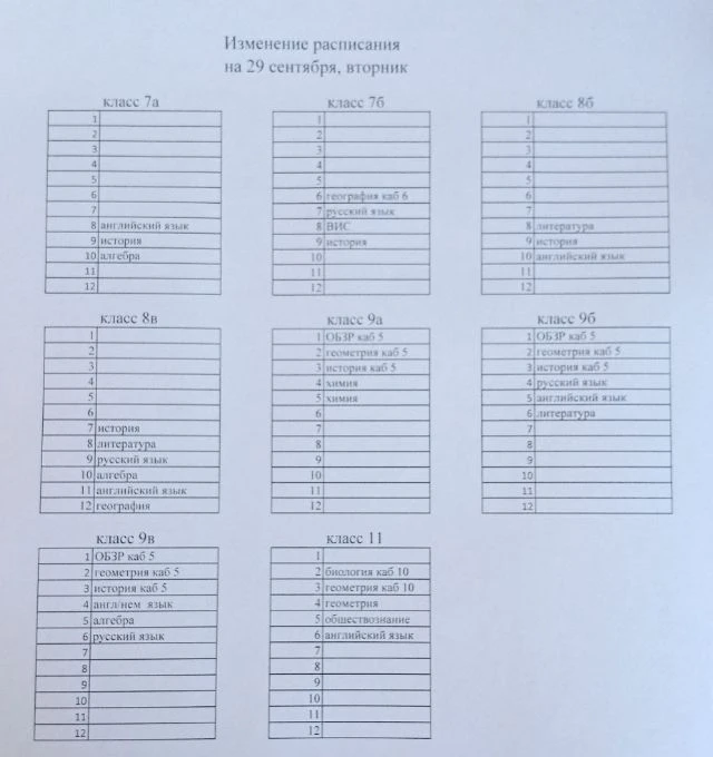 7б класс