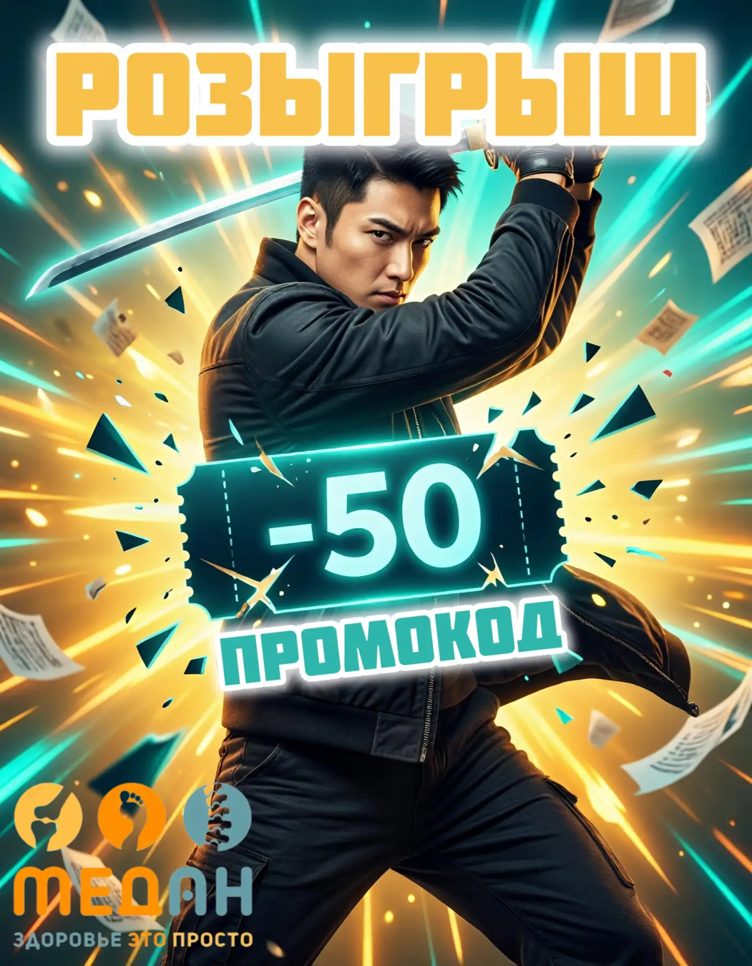 🥷 Уровень «Ниндзя»: открой скидку -50%!