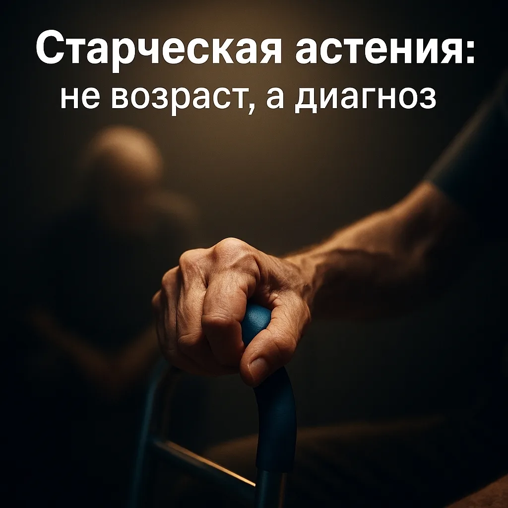 Старческая астения — это возрастной синдром, при котором снижаются резервы организма, п...
