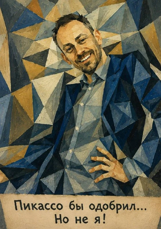Я люблю Пикассо, но не до такой степени, чтобы разрешить вам быть не симмтеричными 🤪

Симметрия в т