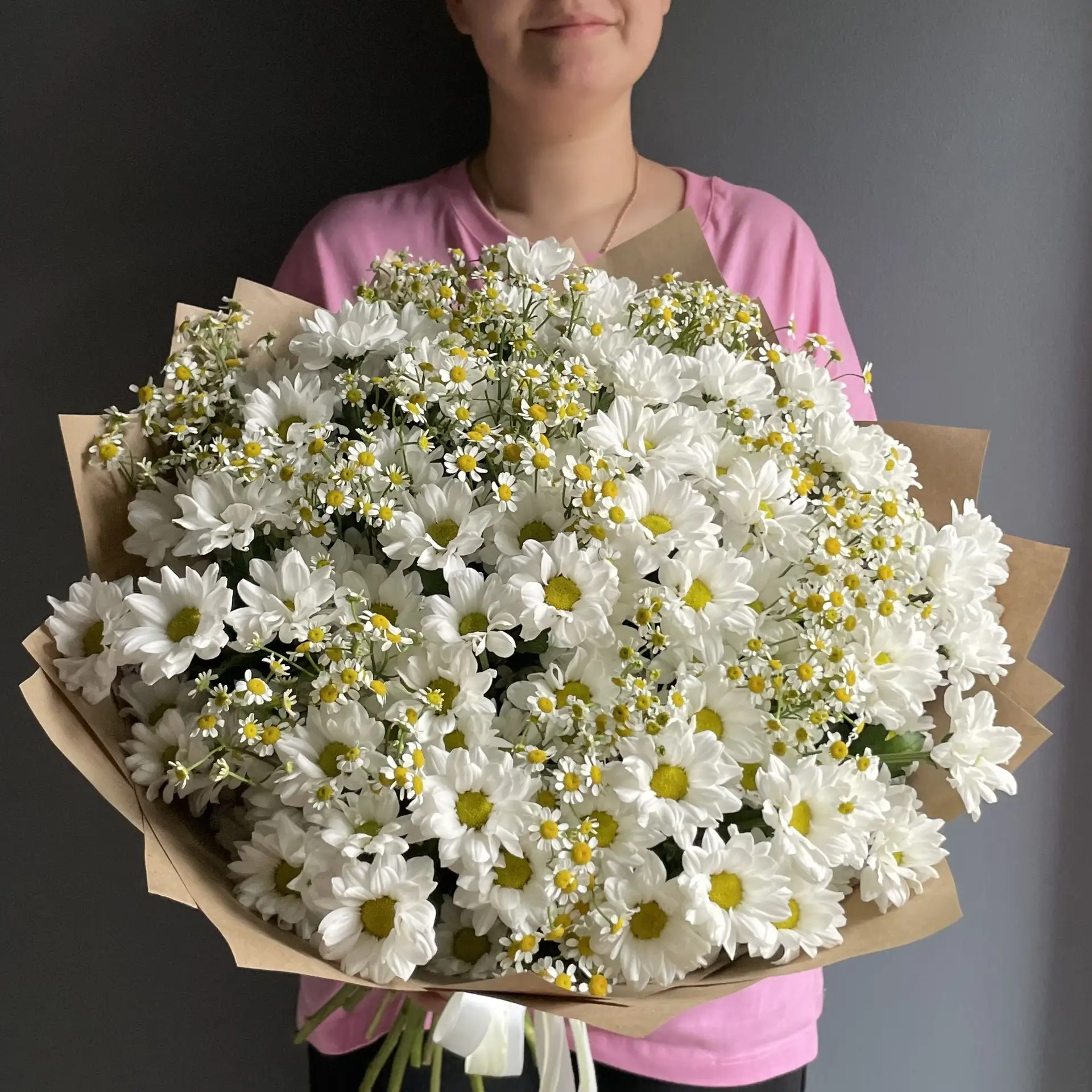 Воздушный букет из ромашек 💛