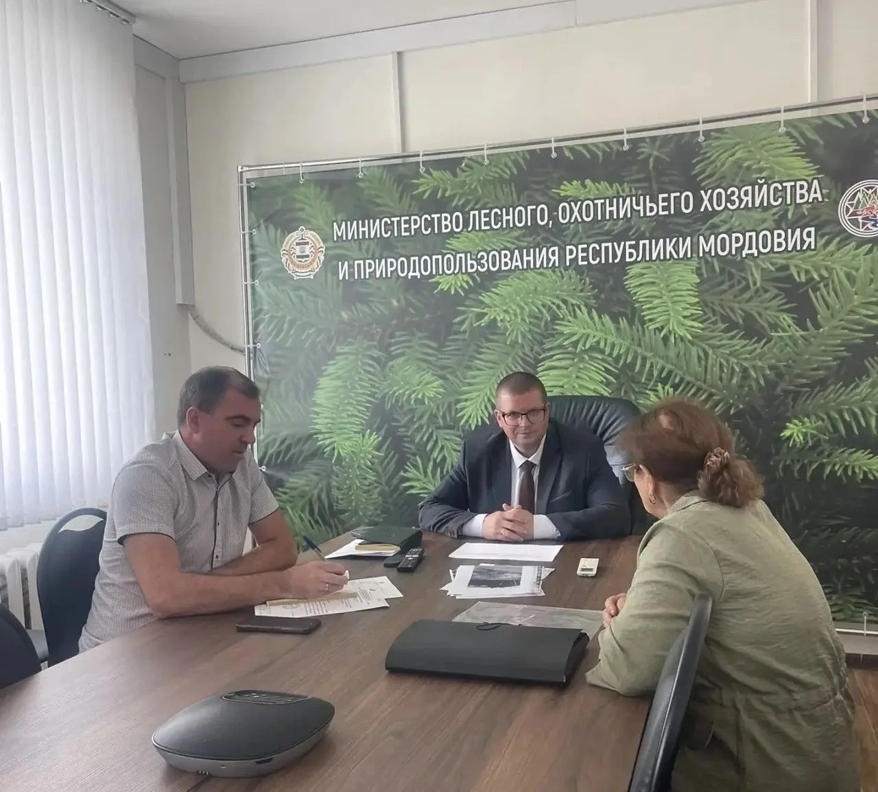 📃В Министерстве лесного, охотничьего хозяйства и природопользования Республики Мордовия прошёл приё